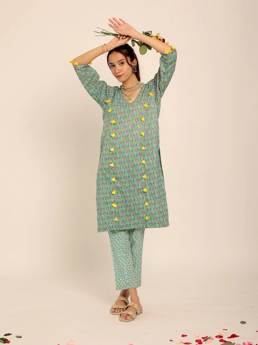 Zinnia Kurti Set