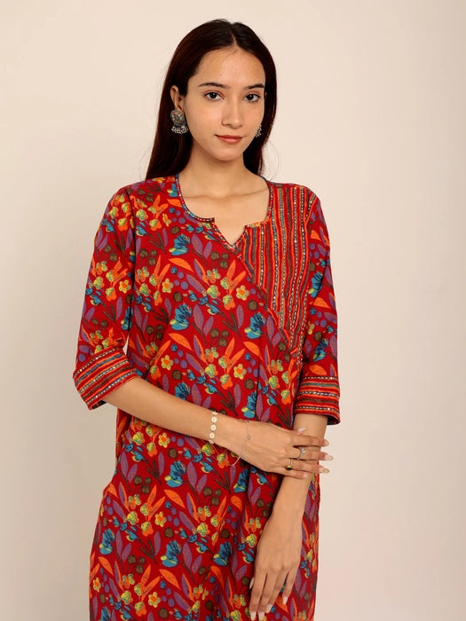 Rosy Kurti Set